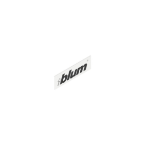 Dangtelis LEGRABOX stalčiaus šonui, su BLUM logotipu, išorinis, simetriškas, balta "Silk"